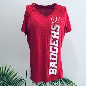 adidas University of WI Badgers ClimateLite Tee - Medium